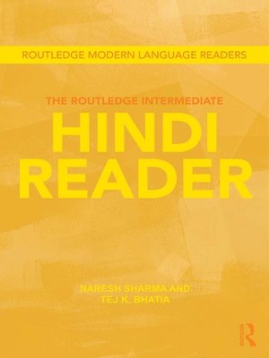 cover image of The Routledge Intermediate Hindi Reader